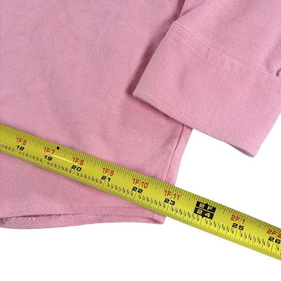 NWT Brooks Brothers Pink Performance Knit 100% Cotton Long Sleeve Men's Sz XL - Picture 5 of 8